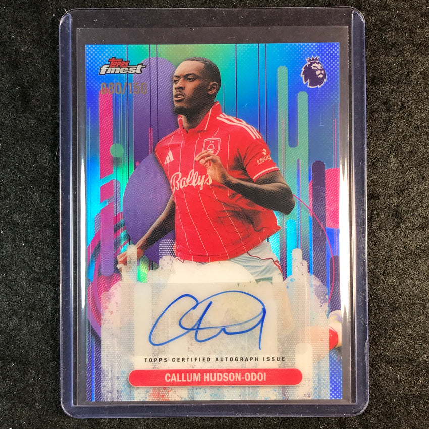 2026 Topps Finest Premier League CALLUM HUDSON-ODOI Finest Auto Sky Blue 80/150