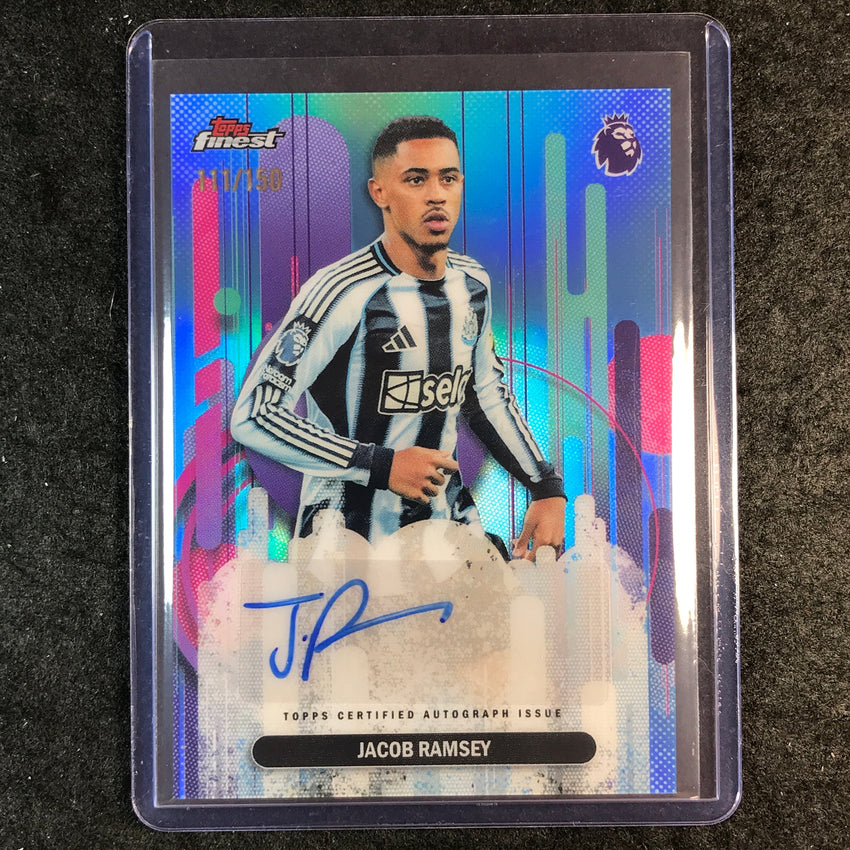 2026 Topps Finest Premier League JACOB RAMSEY Finest Auto Sky Blue 111/150