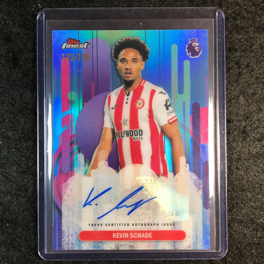 2026 Topps Finest Premier League KEVIN SCHADE Finest Auto Sky Blue 135/150