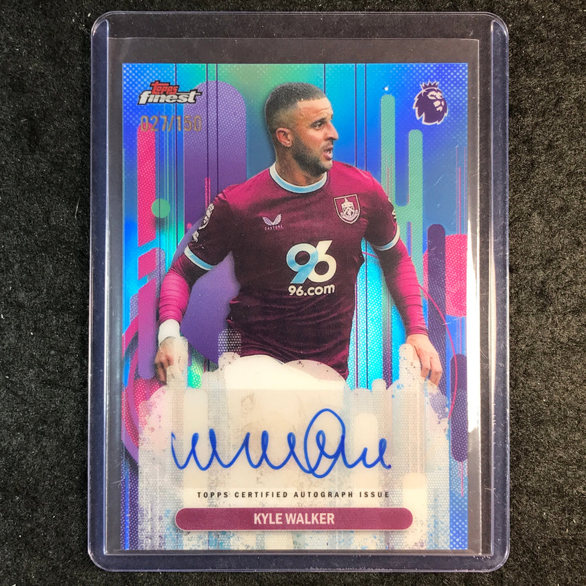 2026 Topps Finest Premier League KYLE WALKER Finest Auto Sky Blue 27/150
