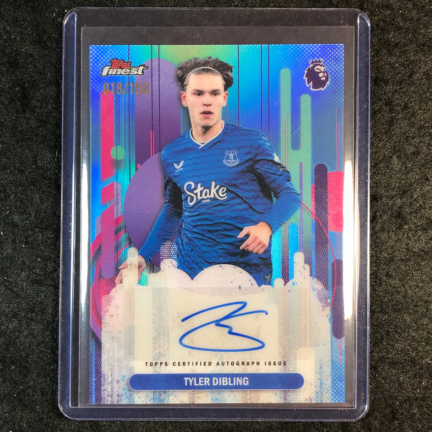 2026 Topps Finest Premier League TYLER DIBLING Finest Auto Sky Blue 18/150