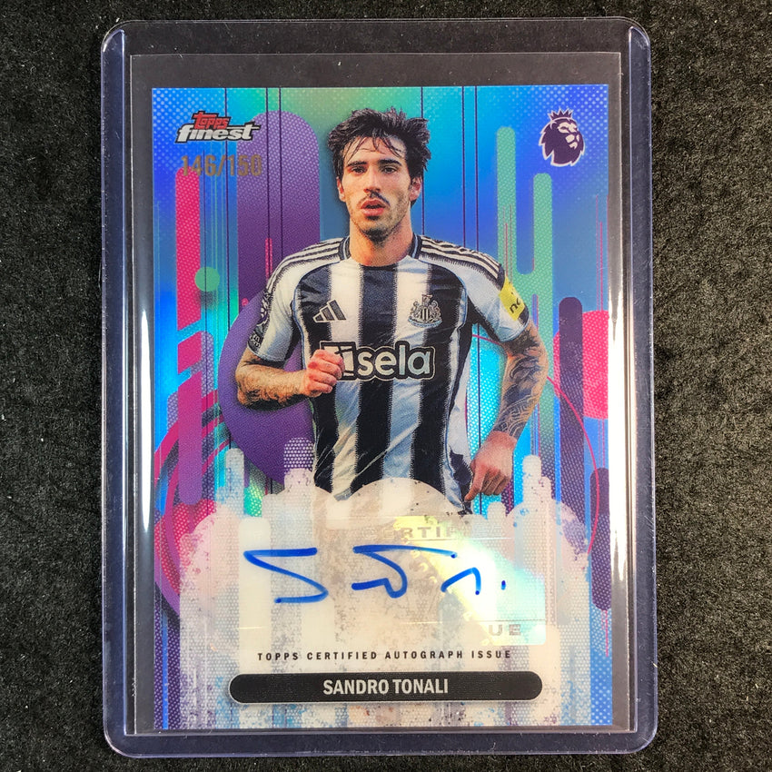 2026 Topps Finest Premier League SANDRO TONALI Finest Auto Sky Blue 146/150