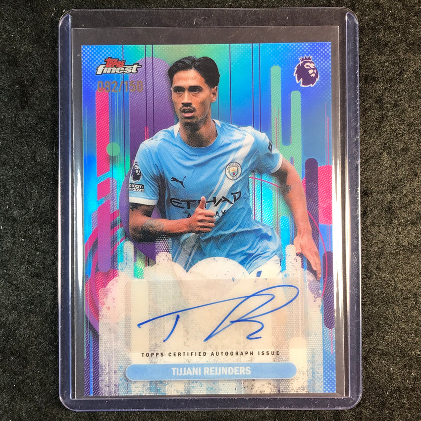 2026 Topps Finest Premier League TIJJANI REIJNDERS Finest Auto Sky Blue 82/150