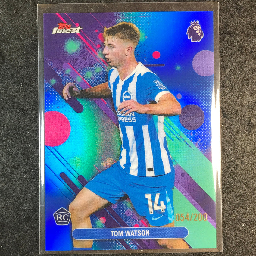 2026 Topps Finest Premier League TOM WATSON Rookie Common Blue /200 #16