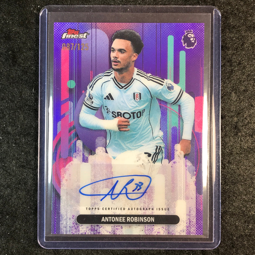 2026 Topps Finest Premier League ANTONEE ROBINSON Finest Auto Purple 87/125