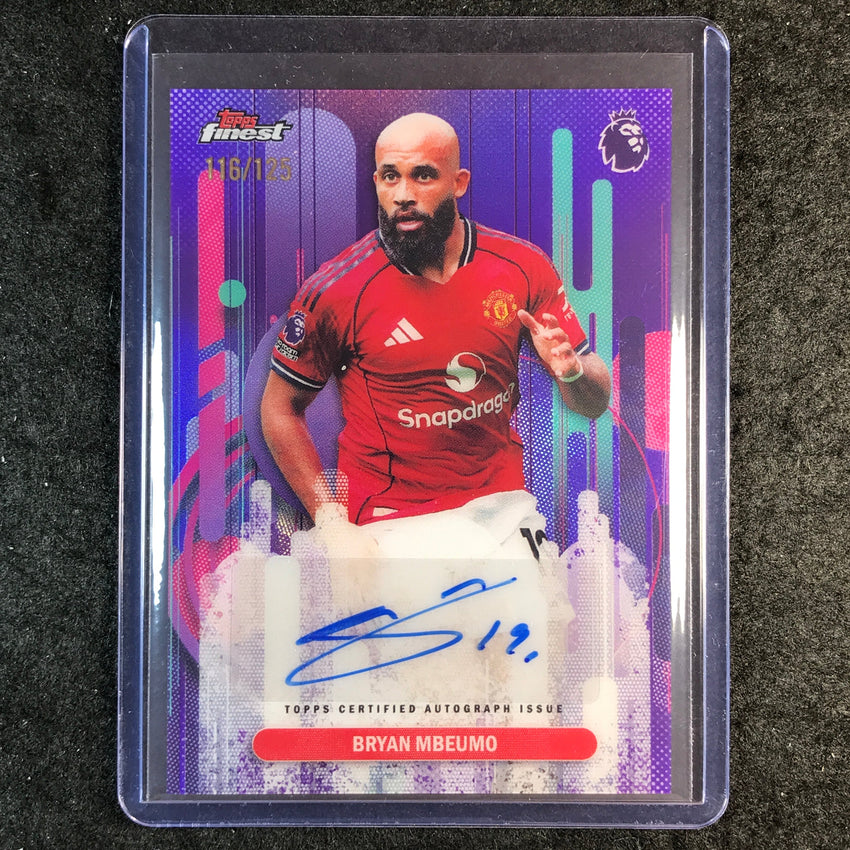 2026 Topps Finest Premier League BRYAN MBEUMO Finest Auto Purple 116/125