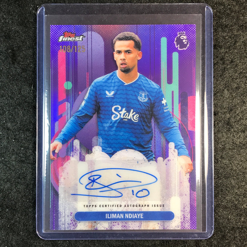 2026 Topps Finest Premier League ILIMAN NDIAYE Finest Auto Purple 108/125