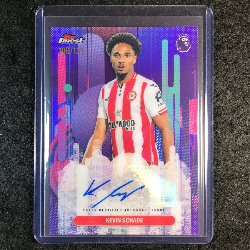 2026 Topps Finest Premier League KEVIN SCHADE Finest Auto Purple 106/125