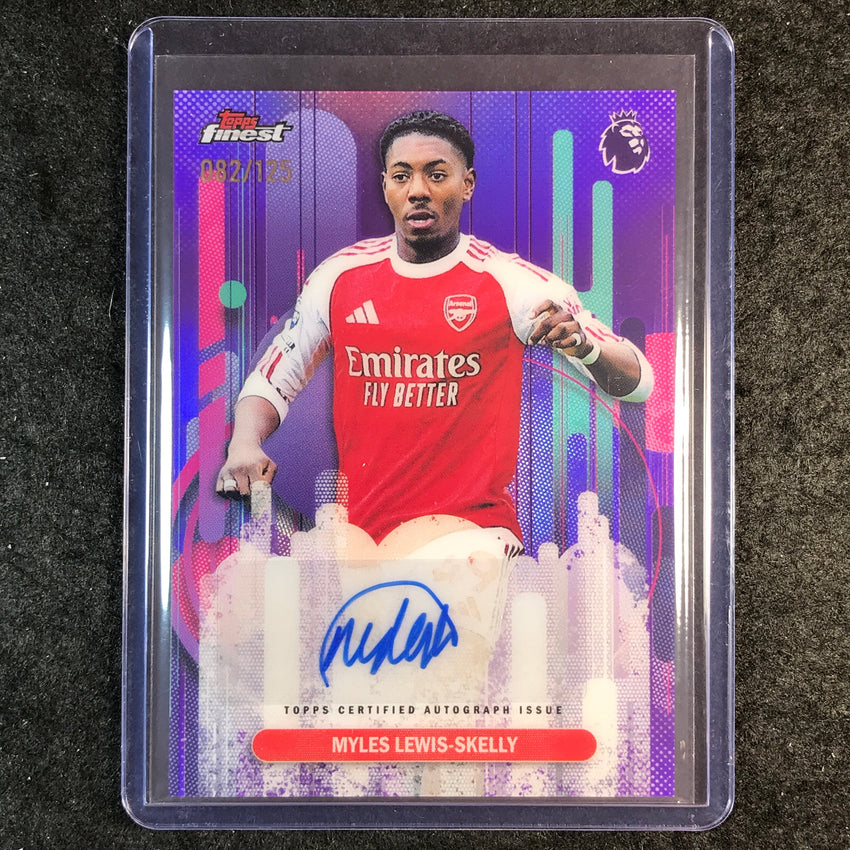 2026 Topps Finest Premier League MYLES LEWIS-SKELLY Finest Auto Purple 82/125
