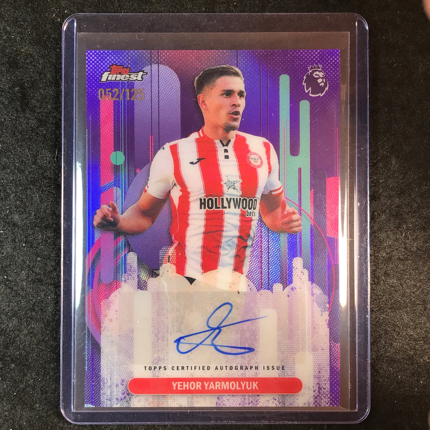 2026 Topps Finest Premier League YEHOR YARMOLYUK Finest Auto Purple 52/125