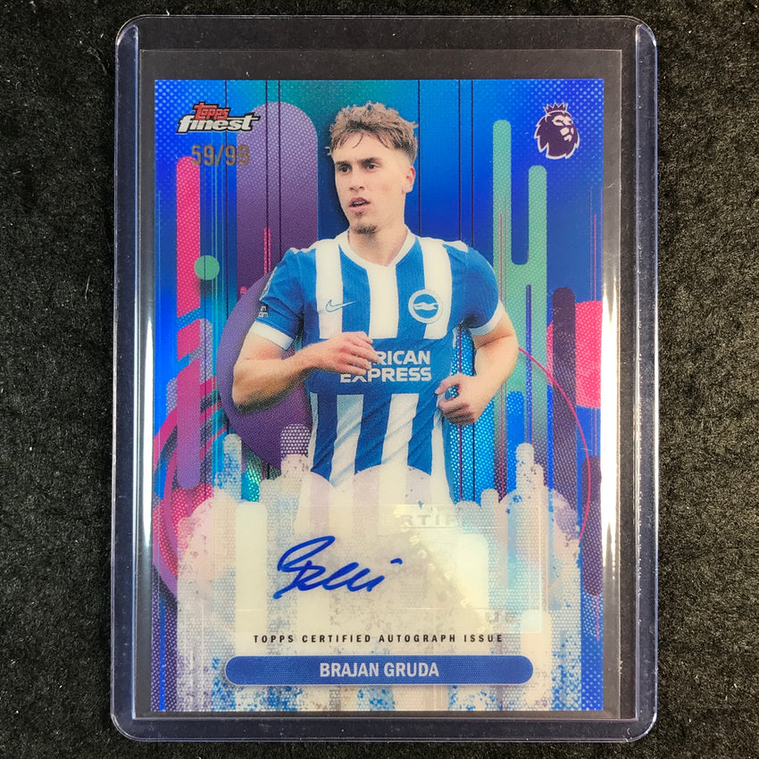 2026 Topps Finest Premier League BRAJAN GRUDA Finest Auto Blue 59/99