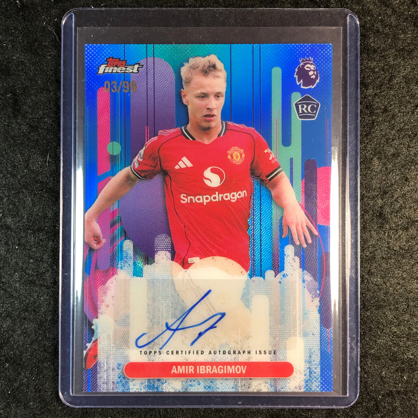 2026 Topps Finest Premier League AMIR IBRAGIMOV Finest Rookie Auto Blue 3/99