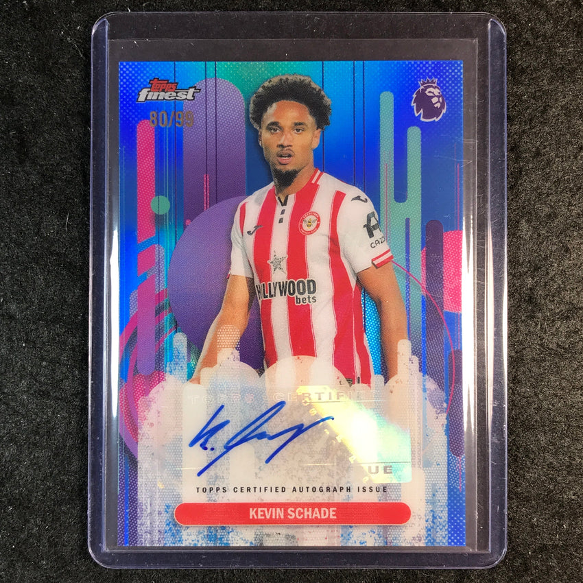 2026 Topps Finest Premier League KEVIN SCHADE Finest Auto Blue 80/99