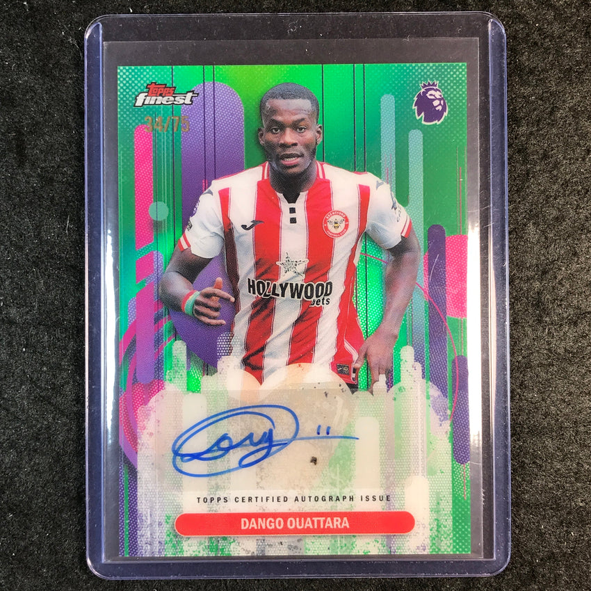 2026 Topps Finest Premier League DANGO OUATTARA Finest Auto Green 34/75