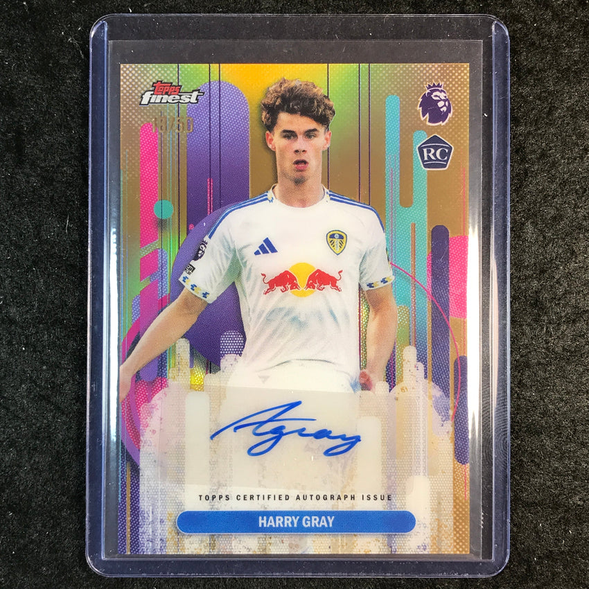 2026 Topps Finest Premier League HARRY GRAY Finest Rookie Auto Gold 18/50