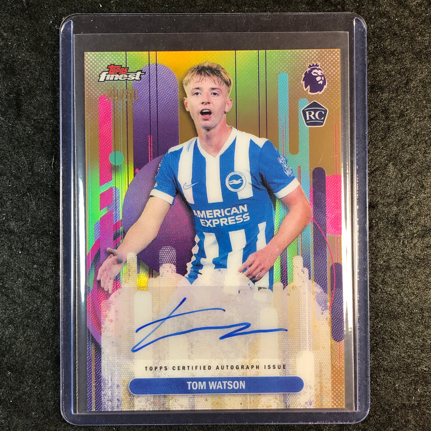 2026 Topps Finest Premier League TOM WATSON Finest Rookie Auto Gold 24/50