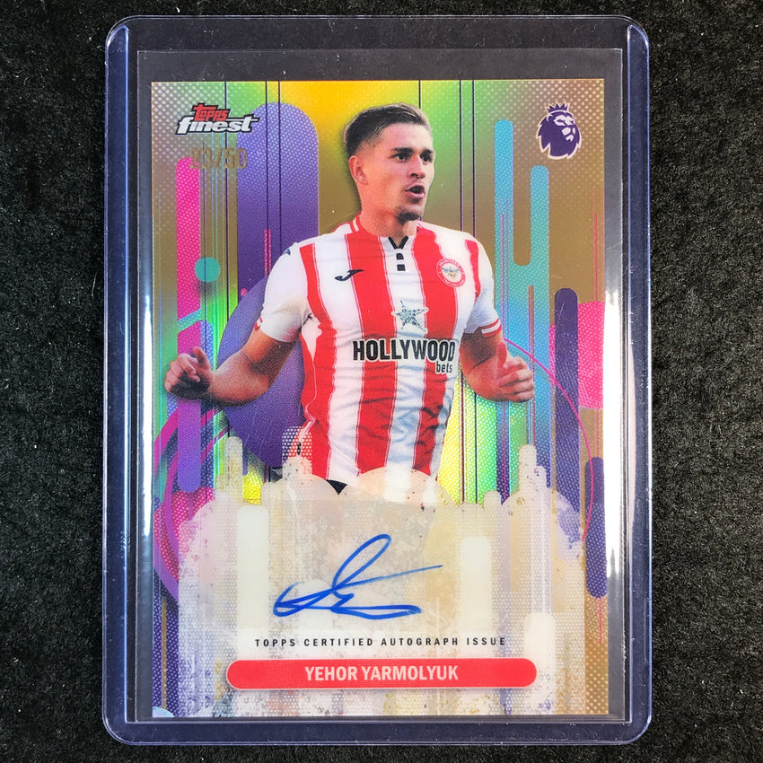 2026 Topps Finest Premier League YEHOR YARMOLYUK Finest Auto Gold 23/50