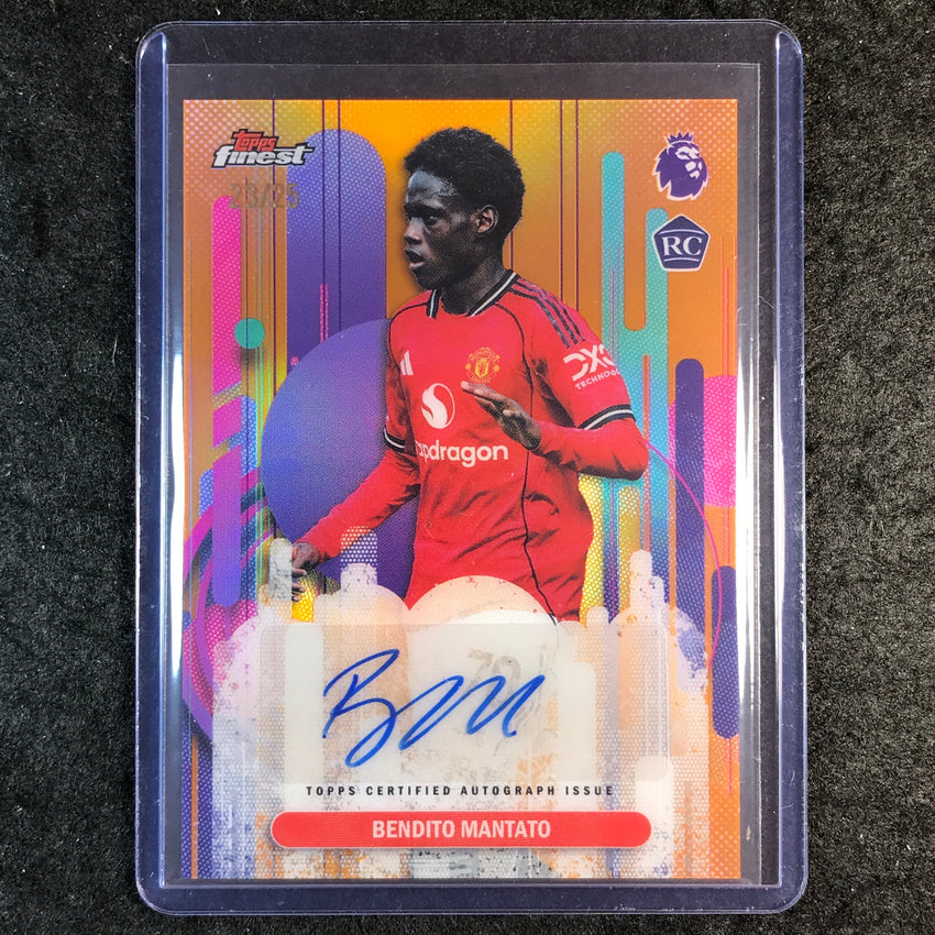2026 Topps Finest Premier League BENDITO MANTATO Finest Rookie Auto Orange 23/25