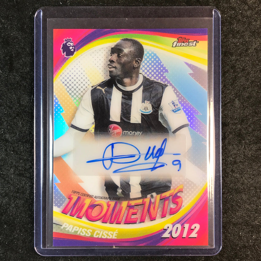 2026 Topps Finest Premier League PAPISS CISSE Finest Moments Auto #FM-PC