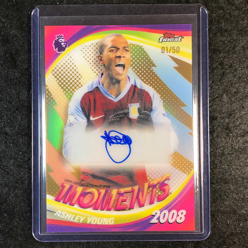 2026 Topps Finest Premier League ASHLEY YOUNG Finest Moments Auto Gold 1/50