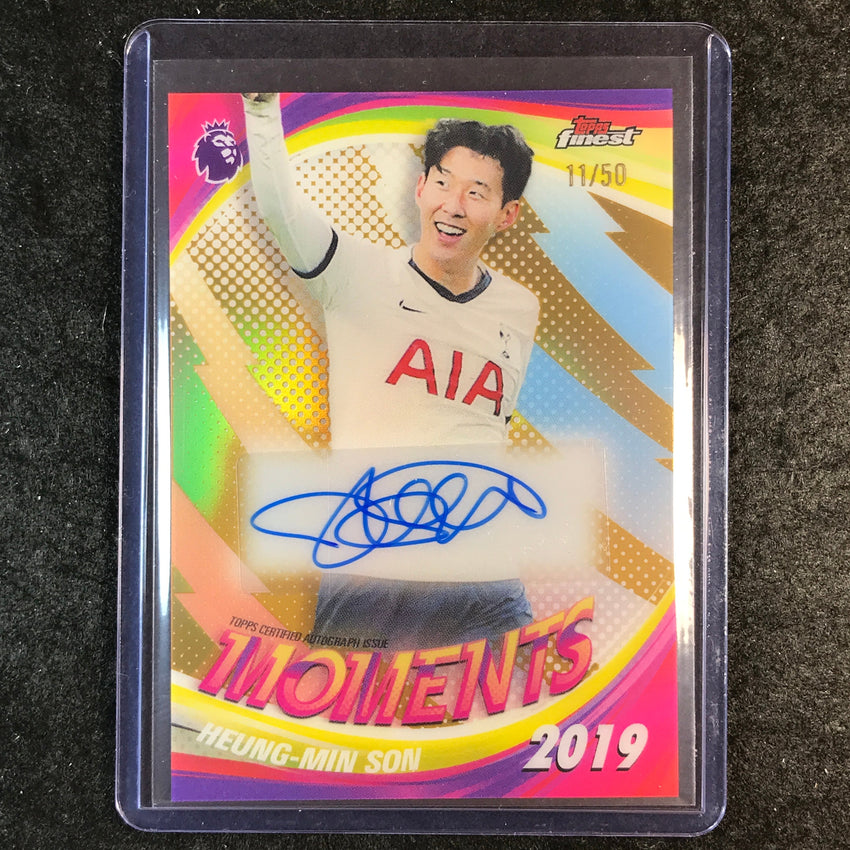 2026 Topps Finest Premier League HEUNG-MIN SON Finest Moments Auto Gold 11/50