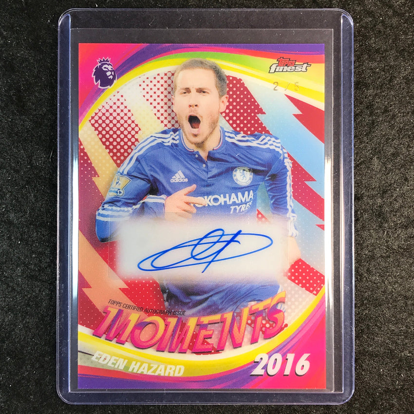 2026 Topps Finest Premier League EDEN HAZARD Finest Moments Auto Red 2/5
