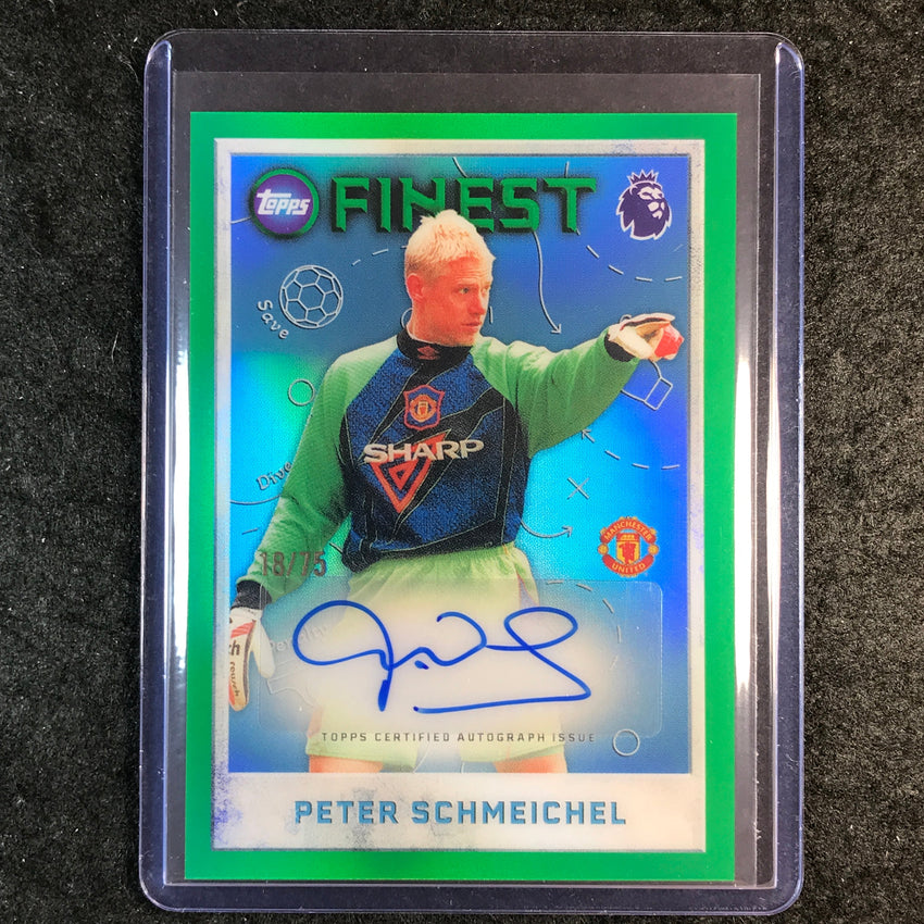 2026 Topps Finest Premier League PETER SCHMEICHEL Finest Seasons Auto 18/75