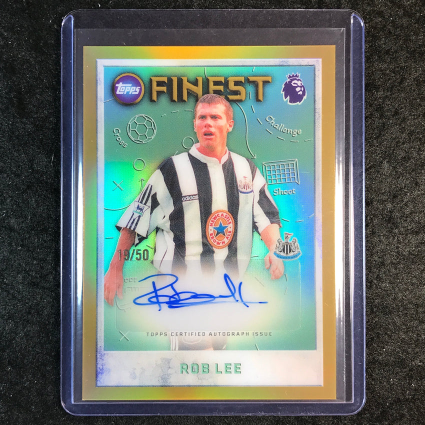 2026 Topps Finest Premier League ROB LEE Finest Seasons Auto Gold 19/50