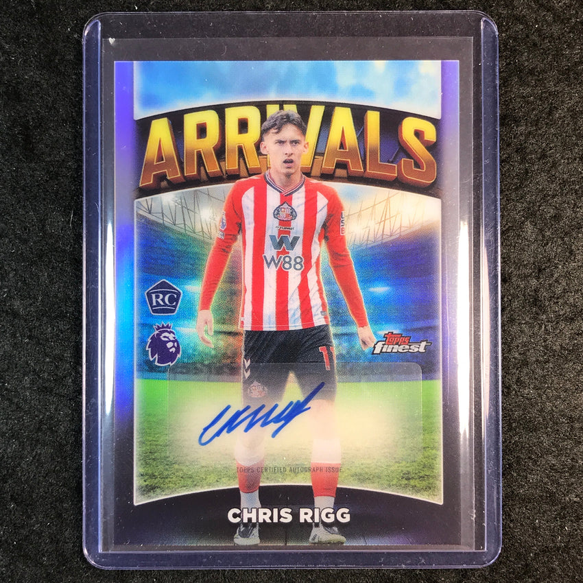 2026 Topps Finest Premier League CHRIS RIGG Arrivals Rookie Auto #AA-CR