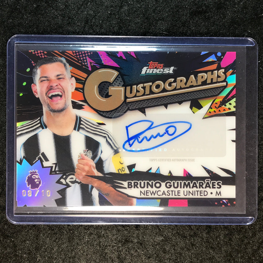 2026 Topps Finest Premier League BRUNO GUIMARAES Gustographs Auto Black 9/10