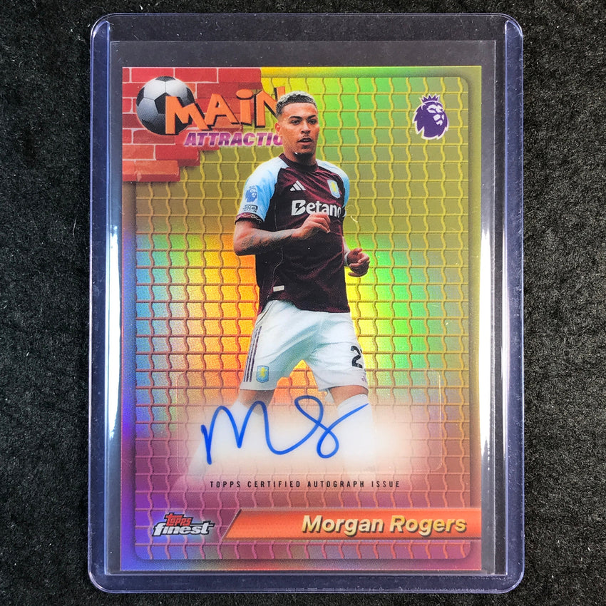 2026 Topps Finest Premier League MORGAN ROGERS Main Attraction Auto #MA-MR