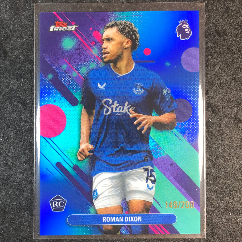2026 Topps Finest Premier League ROMAN DIXON Rookie Common Blue /200 #41