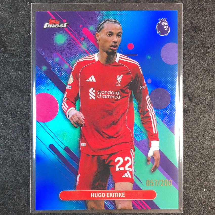 2026 Topps Finest Premier League HUGO EKITIKE Common Blue /200 #58