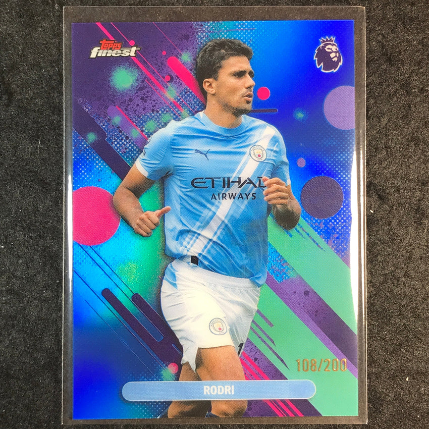 2026 Topps Finest Premier League RODRI Common Blue /200 #63