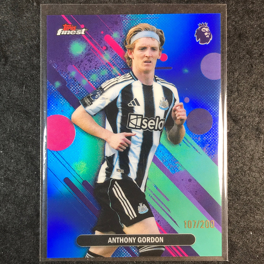2026 Topps Finest Premier League ANTHONY GORDON Common Blue /200 #75