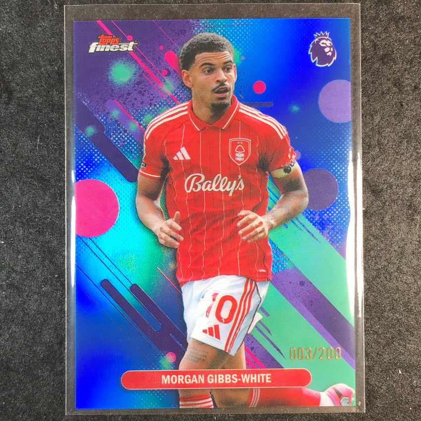 2026 Topps Finest Premier League MORGAN GIBBS-WHITE Common Blue /200 #78