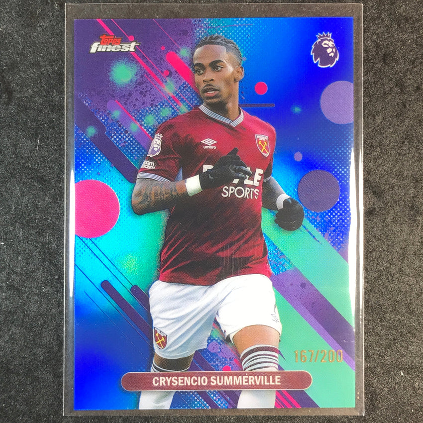 2026 Topps Finest Premier League CRYSENCIO SUMMERVILLE Common Blue /200 #93