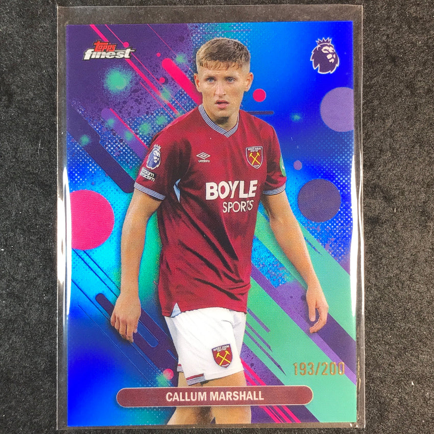 2026 Topps Finest Premier League CALLUM MARSHALL Common Blue /200 #97