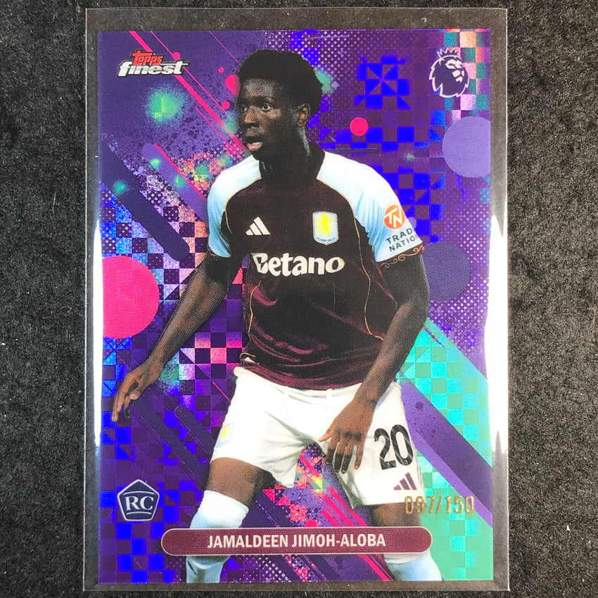 2026 Topps Finest Premier League JIMOH-ALOBA Rookie Purple Checker /150 #11