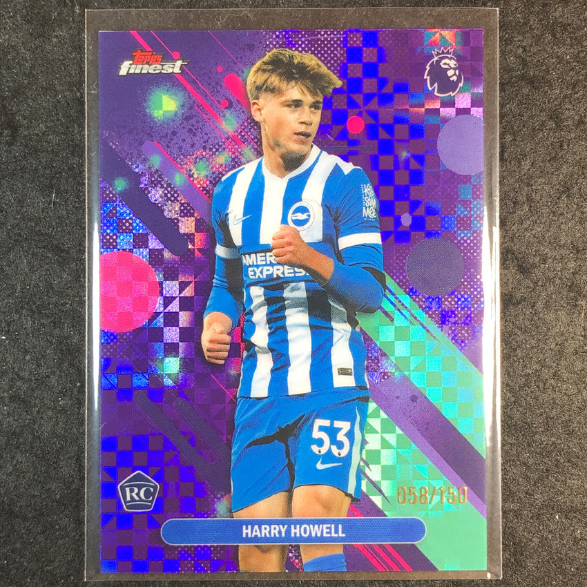 2026 Topps Finest Premier League HARRY HOWELL Rookie Purple Checker /150 #19