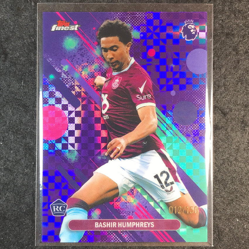 2026 Topps Finest Premier League BASHIR HUMPHREYS Rookie Purple Checker /150 #24