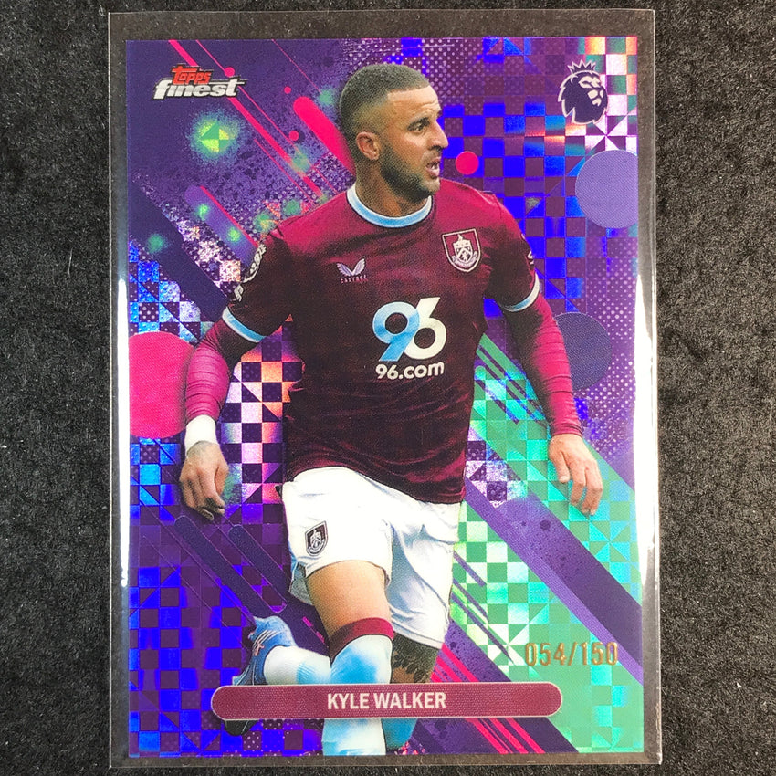2026 Topps Finest Premier League KYLE WALKER Common Purple Checkerboard /150 #26