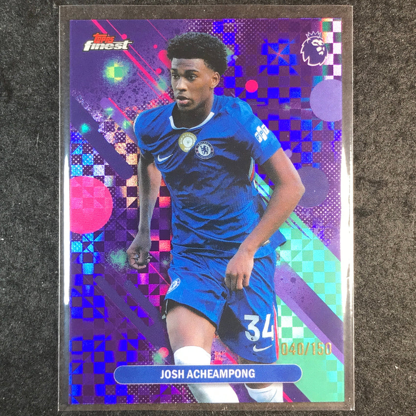 2026 Topps Finest Premier League JOSH ACHEAMPONG Common Purple Checker /150 #30
