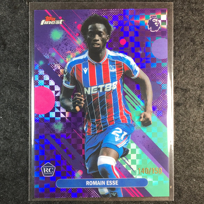2026 Topps Finest Premier League ROMAIN ESSE Rookie Purple Checker /150 #33