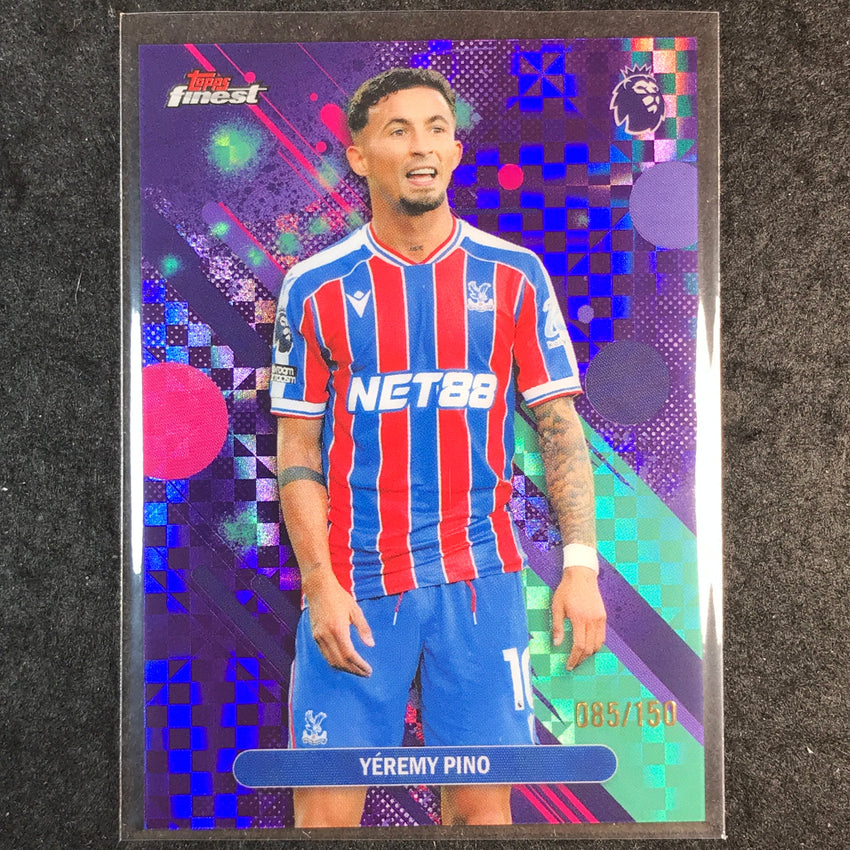 2026 Topps Finest Premier League YEREMY PINO Common Purple Checkerboard /150 #37