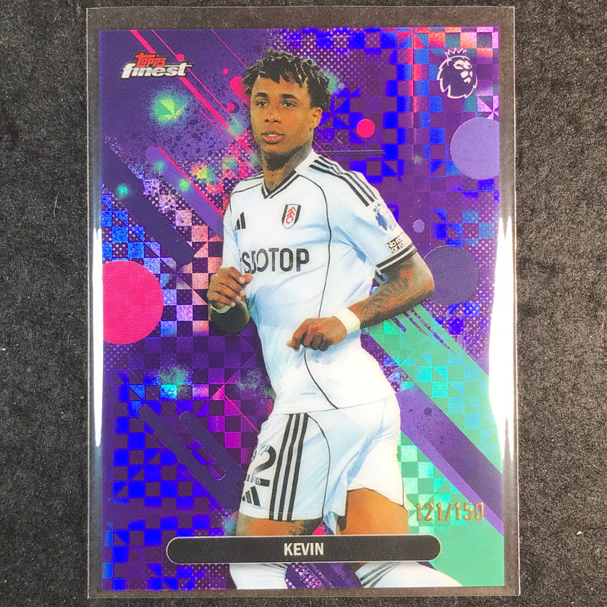 2026 Topps Finest Premier League KEVIN Common Purple Checkerboard /150 #45