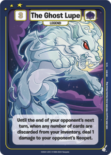 FOIL The Ghost Lupe - DON-189 - R - Neopets TCG  Defenders of Neopia 1st Edition