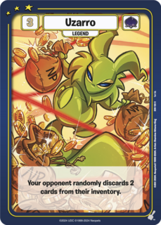 FOIL Uzarro - DON-190 - R - Neopets TCG  Defenders of Neopia 1st Edition