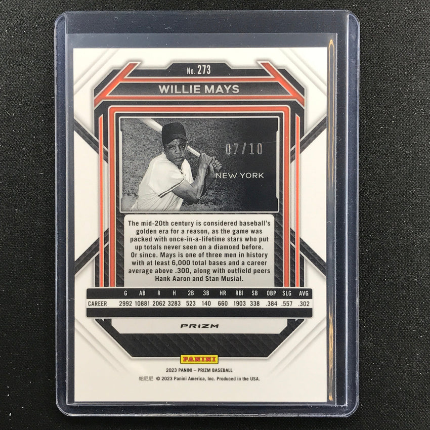 2023 Prizm Mlb Willie Mays Gold Prizm 7/10