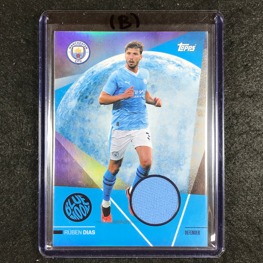 2023-24 Topps Manchester City RUBEN DIAS Blue Moon Jersey Relic #RD (B)